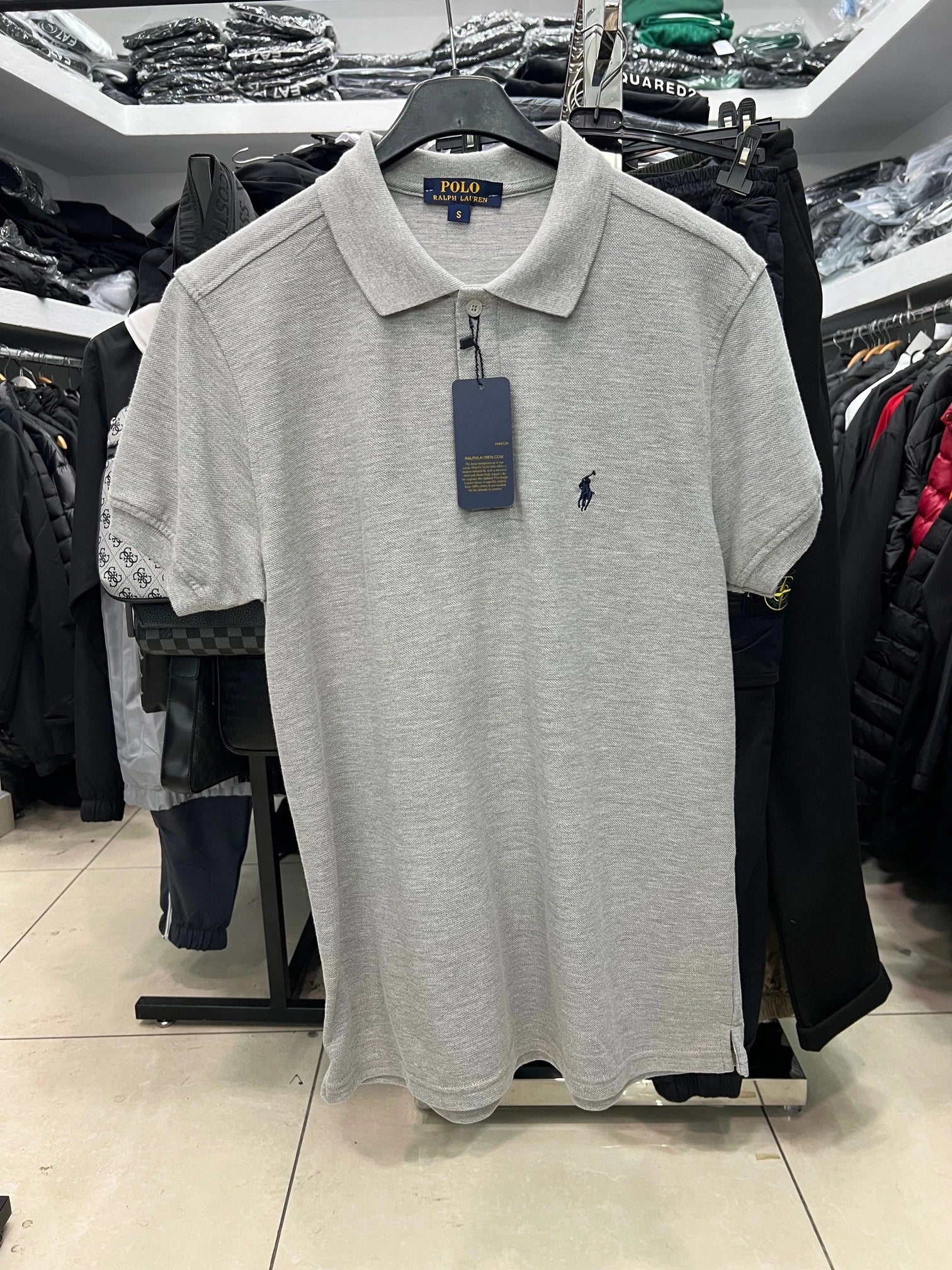 T-SHIRT POLO RAPLH GREY