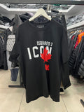 T-SHIRT DSQ ICON BLACK